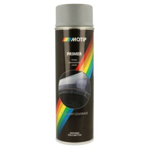 Грунд спрей -MOTIP- акрилен, сив, за каросерия, 500ml