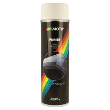Грунд спрей -MOTIP- акрилен, бял, 500ml