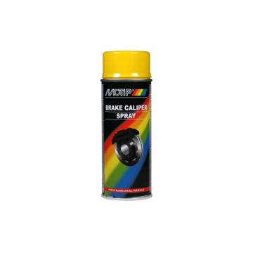 Боя за спирачни апарати спрей -MOTIP- жълта, 400ml