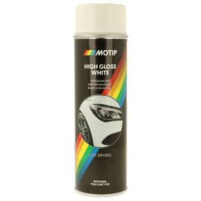 Акрилна боя спрей -MOTIP- бяла, гланц, 500ml