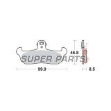 Накладки -TRW- MCB579, Alfer, Aprilia AF1/Tuareg, Cagiva Freccia/WMX, Gilera RC, Husaberg, Husqvarna CR/TE/WR, Kram IT ER, Laverda CR, Moto Morini 125-600 (1987-2000)