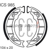 Накладки (челюст) -TRW- MCS985, 105x20mm, Piaggio/Vespa Free 1 50, Zip+Zip 50 (1993-1998)