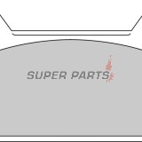 Накладки -FERODO- FDB485P, Harley-Davidson FLHR / FLHS / FLHT / FLHTC / FLST / FLT / FLTC / FLTR / FXDL 1340 + Honda CB125T / CB125T2 Twin (1978-1998)