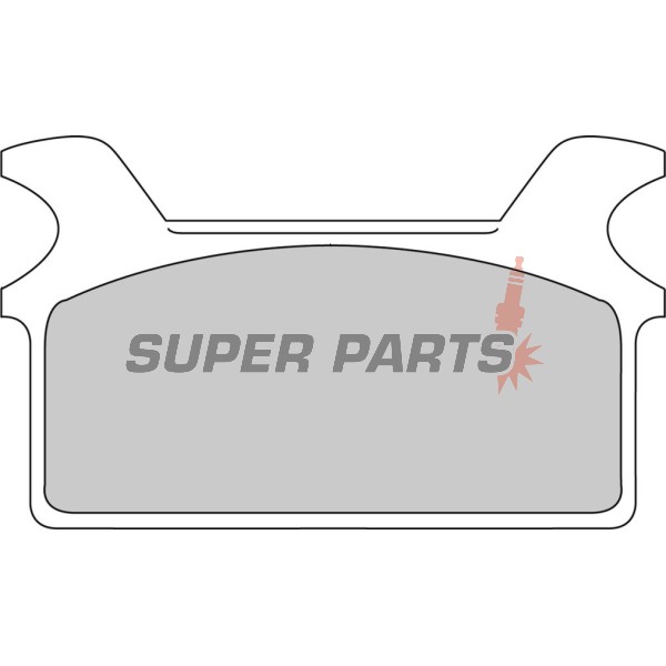 Накладки -FERODO- FDB485P, Harley-Davidson FLHR / FLHS / FLHT / FLHTC / FLST / FLT / FLTC / FLTR / FXDL 1340 + Honda CB125T / CB125T2 Twin (1978-1998)