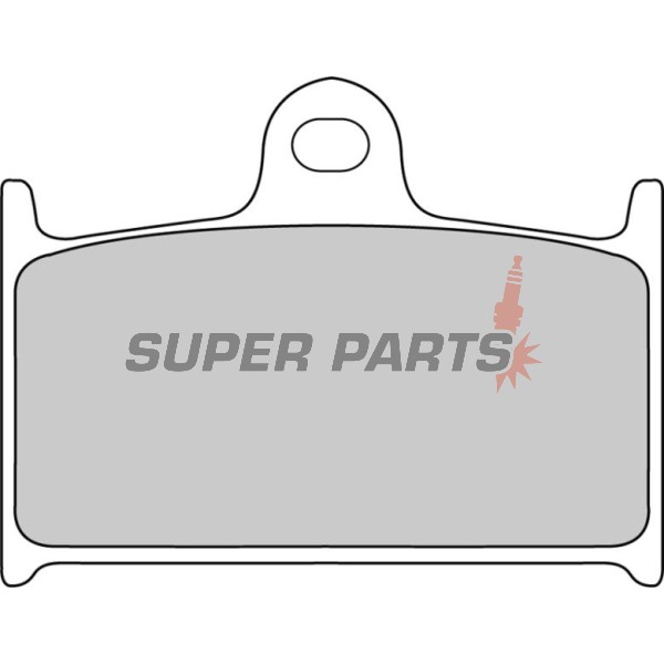 Накладки -FERODO- FDB557P, Suzuki Bandit 1200 / GSX-R / RF 900R, Triumph Daytona / Rocket III / Speed Triple / Sprint / TT / Thunderbird / Trophy, Yamaha FZR 750R 1988-2015