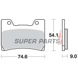 Накладки -TRW- MCB622SV, Yamaha FZR Genesis 600/1000, TDM 850, VMX-12 VMAX 1200 _1989-2002)