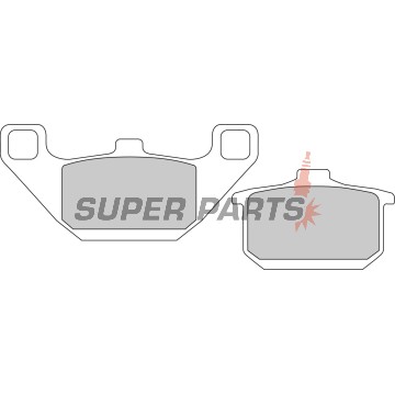 Накладки -FERODO- FDB339ST, Kawasaki EL / ZL Eliminator, EN / VN Vulcan, GPZ Ninja / Uni Trak, GTR, Z / ZX Turbo 250-1500 1983-2000