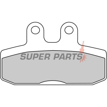 Накладки -FERODO- FDB2060P, Aprilia Scarabeo 500 2003-2004, Honda Rebel 125 / Bali 50 / 100 1995-2000