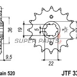 Преден пиньон -JT- JTF337,14, 14 зъба, Honda ATC 250 1983-1986, CR 250 1978-1985, CR 450 1981, CR 480 1982-1983, CR 500 1984-1985
