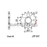 Преден пиньон -JT- JTF517,15, 15 зъба, Kawasaki GPZ 750 1985-1988, GPZ 900 1984-1994, ZR 1100 1992-1997, ZX 1100 1993-2001, ZX-12R 1200 2000-2005, ZX-14R 1400 2006-2020, ZZR 1100 1993-2001, ZZR 1200 2002-2005, ZZR 1400 2006-2019
