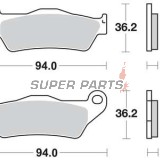 Накладки -TRW- MCB648SI, Alfer 250, Aprilia MX/Mana/Pegaso/RST, ATK Cross/Enduro, BMW G450X/HP2, Ducati Monster, Gas Gas EC, Husqvarna SM/TE/WR, KTM Adventure/EXC/SX, Moto Guzzi Stelvio, Yamaha TT/Majesty