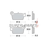 Накладки -TRW- MCB739RSI, Aprilia MXV/RXV/SXV, Beta RR, Gas Gas EC, Kawasaki KLX/KX/KXF, Sherco SE/SM, Suzuki DR-Z/RM-X/RM-Z, TM EN/MX/SMR/SMX, Yamaha WR/YZ 50-550cc, 2001-2020