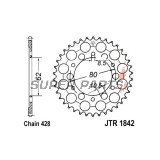 Заден пиньон -JT- JTR1842,37, 37 зъба, стоманен, Yamaha AG 200 1984-1994, DT 125 1974, 1976-1977, DT 175 1974-1977, 1979-1981, TW 125 1998-2004, TW 200 1989-2018, TW 225 2002-2006, XT 125 1982-1987, XT 200 1982-1983, XT 350 1985-2000