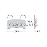 Накладки -TRW- MCB683SV, Aprilia Pegaso/RS/RSV, Benelli TnT/Tornado, BMW F/G/R nineT, Cagiva Raptor, Ducati Monster/Multistrada/SS, KTM Duke/LC4/SM, Moto Guzzi, Yamaha XT 660X