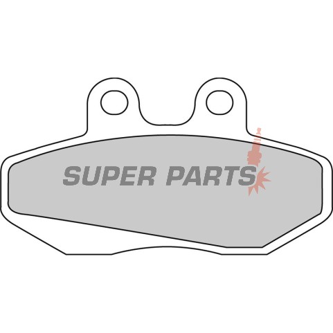 Накладки -FERODO- FDB706P, Aprilia Classic/Pegaso/RX/Red Rose/Tuareg 125 Beta RR50 Bultaco Lobito 50/75 Derbi GPR50 Gilera Runner 125/180 Husqvarna WXE125 Peugeot XR6 50 Rieju MRX/RR/RS-1/SMX Sachs Roadster 125V2 Simson 125SM