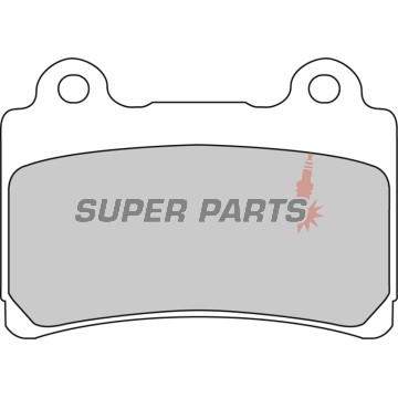 Накладки -FERODO- FDB662P, Yamaha FJ 1200 / 1200A ABS (1988-1994) / FZR 750RT Genesis (1987-1988) / TDM 850 (1996-2001) / XJ 900S Diversion (1995-2003) / XJR 1200 (1995-1998) / XVZ 1300 Royal Star / Venture / Tour Classic (1997-2001)