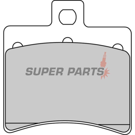 Накладки -FERODO- FDB2090P, Aprilia Atlantic 125-500, Leonardo 250-300, RS 125, SR 50, Scarabeo 50-500, Sportcity 125-300, Benelli Velvet 125-250, Beta Eikon 50-150, Malaguti F18 125, Madison 125-500, Password 250, Phantom Max 125-200, Spider Max 500, MBK