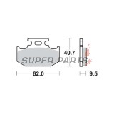 Накладки -TRW- MCB625SI, Cannondale MX400/440, Kawasaki KDX/KLX/KX, Suzuki DR/DR-Z/RM/RMX, Yamaha DT/TT/TT-R/WR/XT/YZ (1989-2018)