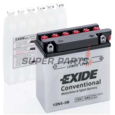 Акумулатор -EXIDE- 12N5-3B, 5Ah 12V