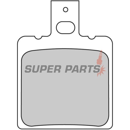 Накладки -FERODO- FDB2081AG, Aprilia Leonardo, Cagiva Cucciolo, SYM Jet Sport-X (1996-2010)