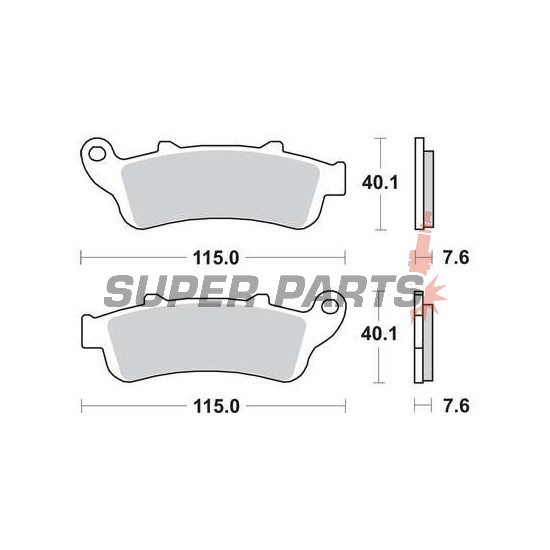 Накладки -TRW- MCB692SV, Honda ST1100 Pan European / Pan European ABS (1996-2001)