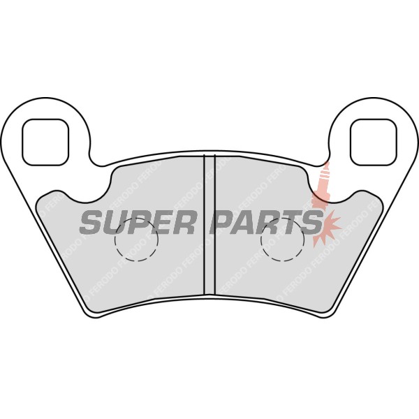 Накладки -FERODO- FDB2236SG, Alfer 250, Aprilia MX/Mana/Pegaso/RST, ATK Cross/Enduro, BMW G450X/HP2, Ducati Monster, Gas Gas EC, Husqvarna SM/TE/WR, KTM Adventure/EXC/SX, Moto Guzzi Stelvio, Yamaha TT/Majesty
