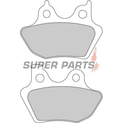 Накладки -FERODO- FDB2097P, Harley Davidson XL 1200C Sportster Custom / XLH 883 Sportster Hugger 2000-2003
