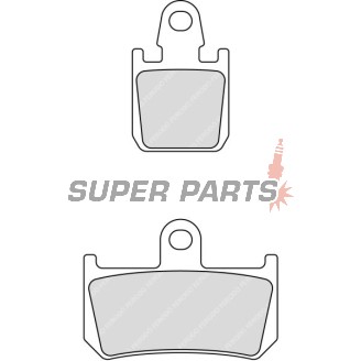 Накладки -FERODO- FDB2217ST, Yamaha FZ1 1000N / MT-01 1700 / VMX V-Max 1700 / YZF-R1 1000 (2004-2016)