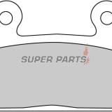 Накладки -FERODO- FDB452P, Honda CBR1000F (1987-1988), NX650 Dominator (1993-1994), RS125R (1988), VFR700F/Interceptor (1986-1987), VTZ250 (1988), XL400V Transalp (1992)