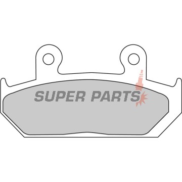Накладки -FERODO- FDB452P, Honda CBR1000F (1987-1988), NX650 Dominator (1993-1994), RS125R (1988), VFR700F/Interceptor (1986-1987), VTZ250 (1988), XL400V Transalp (1992)