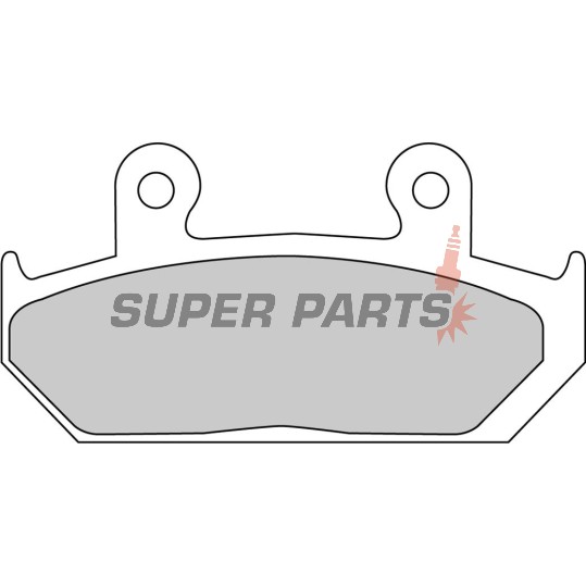 Накладки -FERODO- FDB452P, Honda CBR1000F (1987-1988), NX650 Dominator (1993-1994), RS125R (1988), VFR700F/Interceptor (1986-1987), VTZ250 (1988), XL400V Transalp (1992)