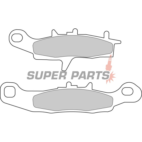 Накладки -FERODO- FDB2080SG, Kawasaki KFX 700 V-Force; KL/KLX/KLR 250; KX 80/85/100; Suzuki RM 85/85L/100