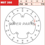 Спирачен диск -TRW- MST398, 256mm, Honda VFR750F / VFR800F V-Tech + Piaggio Beverly 125-500 / Carnaby 125-300 / X8 150-400 / X9 500 (1990-2013)