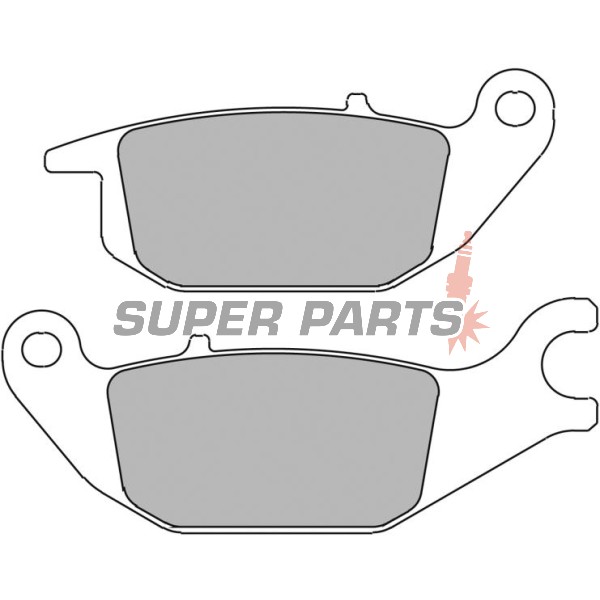 Накладки -FERODO- FDB2143P, Honda CBR 125R 2004-2012, XL 125V Varadero 2001-2007