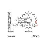 Преден пиньон -JT- JTF413,14, 14 зъба, Suzuki RM 80 1986-1988, TSX 50 1984-2000