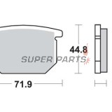 Накладки -TRW- MCB501, Suzuki GR 650X (1985-1989), GS 550 / 650 Katana / 450E (1980-1988), GSX 400S Sport / 750S Katana / 1100E-EX (1980-1987)