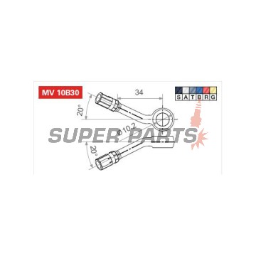 Накрайник спирачен маркуч -TRW- MV10B30T