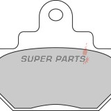 Накладки -FERODO- FDB404P, Suzuki GZ Marauder 250, LS Savage 650, VL Intruder 125LC 1986-2007