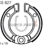 Накладки (челюст) -TRW- MCS827, 80x18mm, Honda NB50 Melody NC50 Express ND50 Melody NE50 Vision NP50 Melody Mini NX50 Caren QR50 XR50R Monkey Z/ZB50 Peugeot ST50 STL50 Suzuki DR-Z70 Yamaha TT-R50/50E