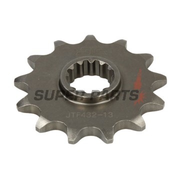 Преден пиньон -JT- JTF432,13, 13 зъба, Betamotor Jonathan 350 2001-2010, Kawasaki KLX 400 2003, Suzuki DR 250 1990-1995, DR 350 1990-1999, DR-Z 250 2001-2007, DR-Z 400 2000-2017, GSF 250 1995-2000, RM 250 2000-2012