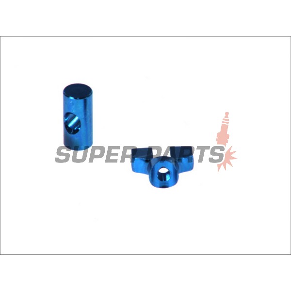Гайка и пин -VICMA- за барабанна спирачка, сини - универсални