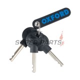 Заключващо устройство за мото диск -OXFORD- Patriot 14mm, жълт