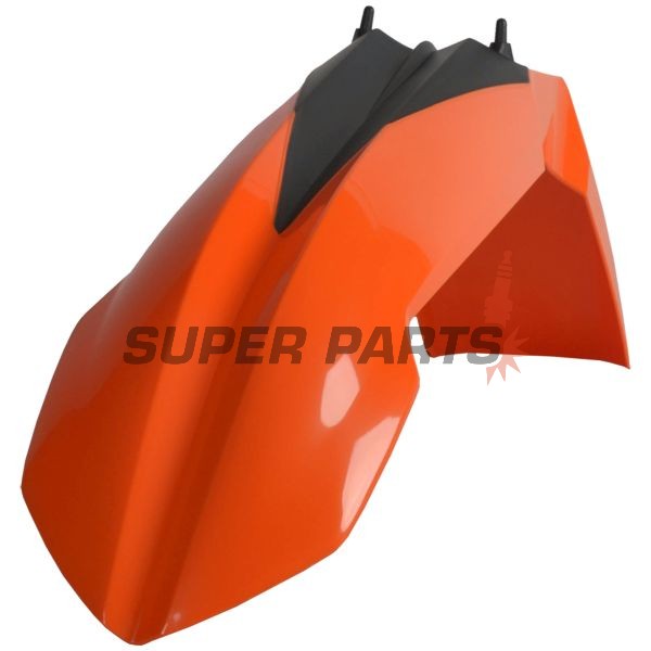Преден Supermoto калник -POLISPORT- оранжев, KTM EXC, EXC-F, SX, SX-F, XC 125-525 2007-2013