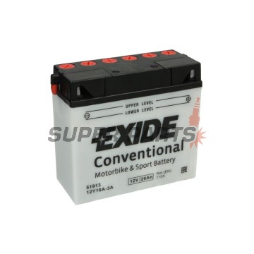 Акумулатор -EXIDE- 12Y16A-3A 51913, 20Ah 12V