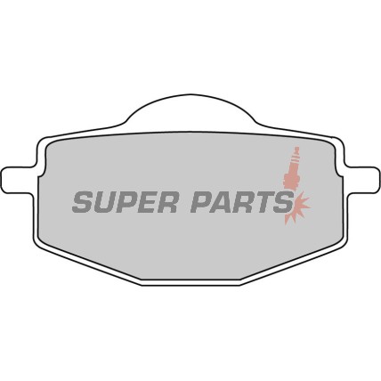 Накладки -FERODO- FDB383P, Beta Euro / Jonathan 350, Gilera RC 600, MBK Flame 125, Yamaha DT / Cygnus / XT / Tenere / YBR / YZ 50-660 1988-2007