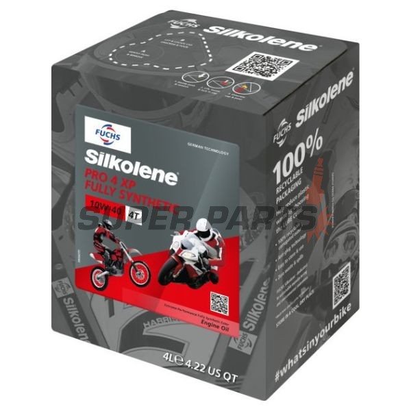 Двигателно масло -SILKOLENE- 10W40 - XP, пълна синтетика + естер, 4L CUBE