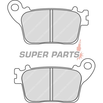 Накладки -FERODO- FDB2221P, Honda CB600F Hornet, CBR600RR/1000RR Fireblade; Kawasaki Ninja ZX-6R 636, ZX-10R; Suzuki GSX-R 600/750/1000; Yamaha YZF-R1/R6 (2006-2020)