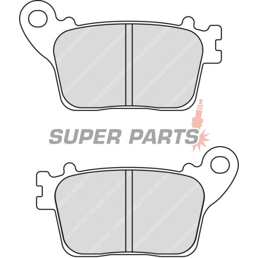 Накладки -FERODO- FDB2221P, Honda CB600F Hornet, CBR600RR/1000RR Fireblade; Kawasaki Ninja ZX-6R 636, ZX-10R; Suzuki GSX-R 600/750/1000; Yamaha YZF-R1/R6 (2006-2020)