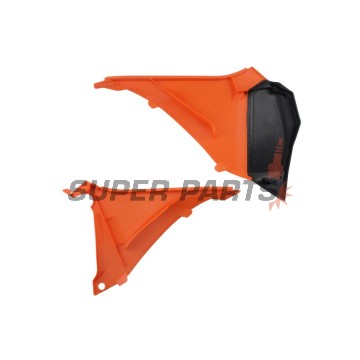 Капак/пластмаса въздушен филтър -POLISPORT- оранжев, KTM EXC, EXC-F, SX 125-500 2011-2013