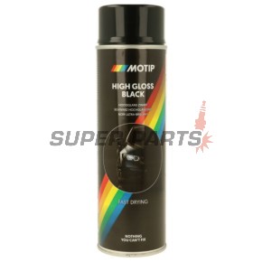 Акрилна боя спрей -MOTIP- черна, мат, 500ml